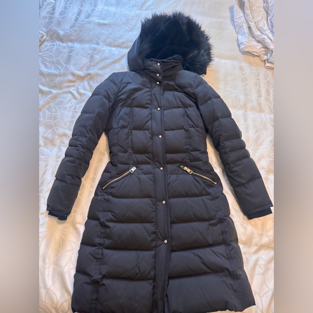 Zara Women's Black Quilted Coat